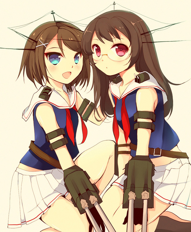 maya and choukai (kantai collection) drawn by teramoto_kaoru