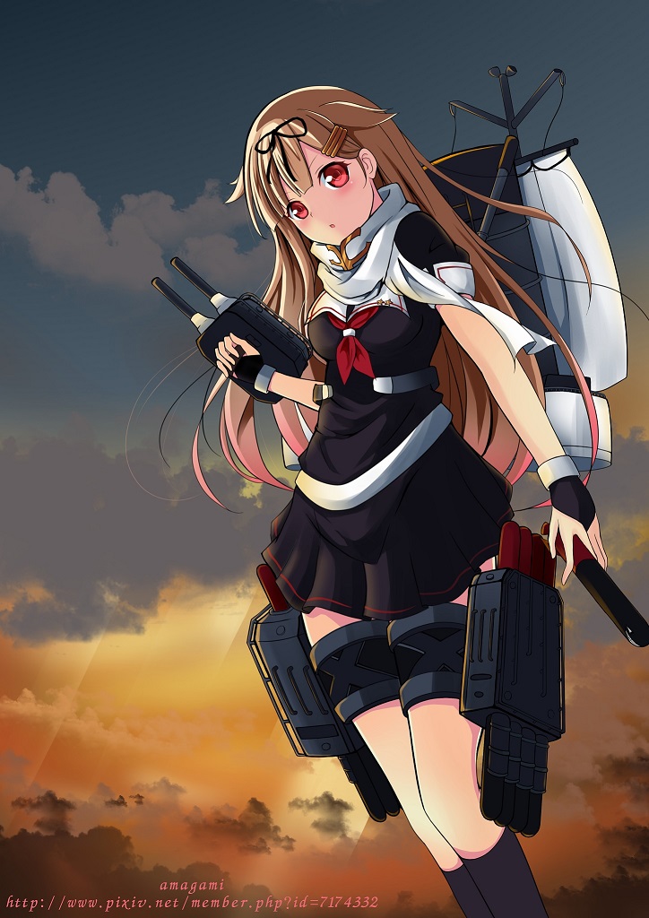 yuudachi and yuudachi kai ni (kantai collection) drawn by amagami_(makise_tsubaki)