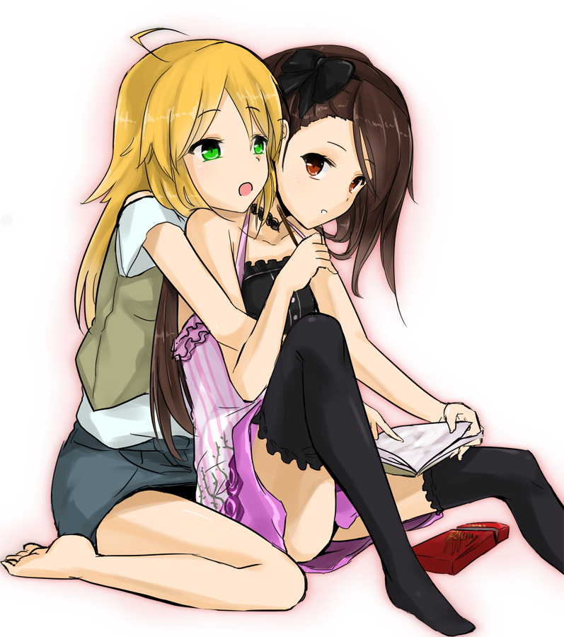 hoshii miki and minase iori (idolmaster) drawn by minatsuki_randoseru