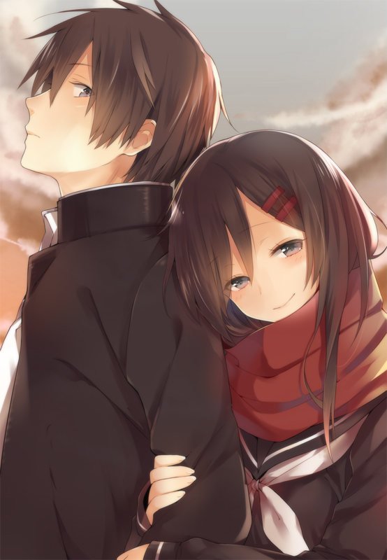 tateyama ayano and kisaragi shintarou (kagerou project) drawn by ocha_(hutuumikan)