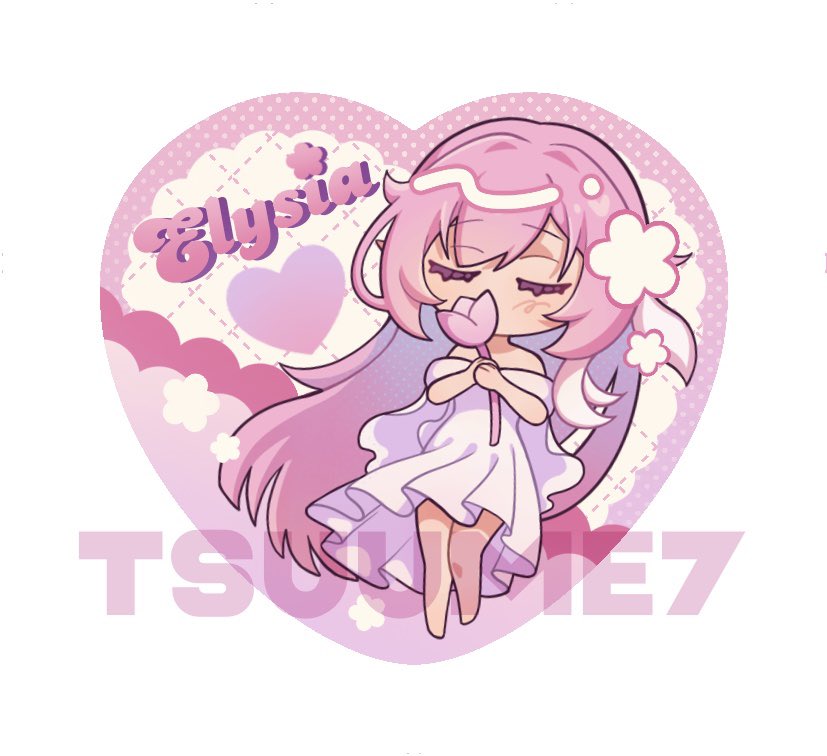 elysia (honkai and 1 more) drawn by tsuume