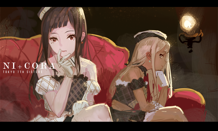 alessandra susu and tendouji musubi (tokyo 7th sisters) drawn by ekao