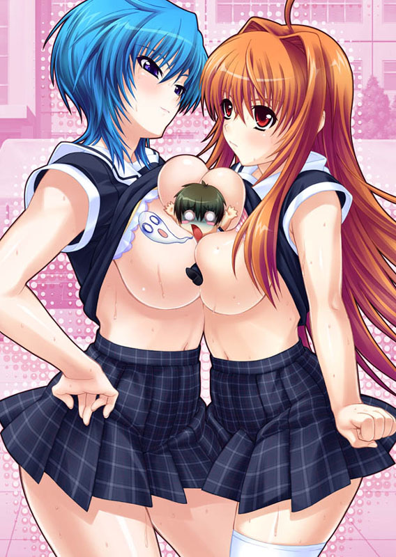 suzaku natsuhime, seiryuu tougo, and byakko akiha (haramasete seiryuu-kun) drawn by zol