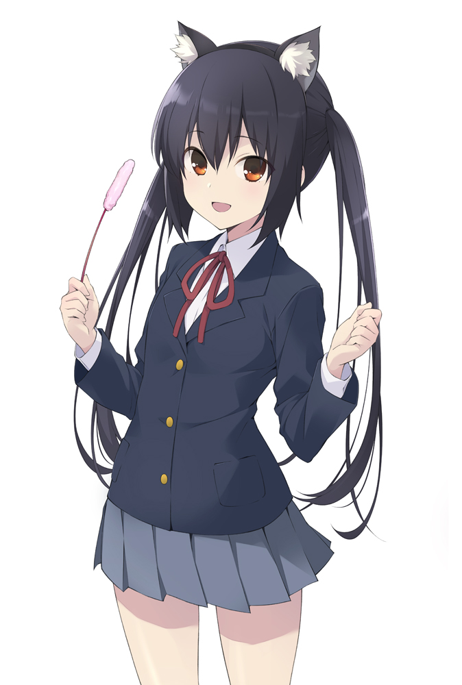 nakano azusa (k-on!) drawn by sakana_(flame_sakana)
