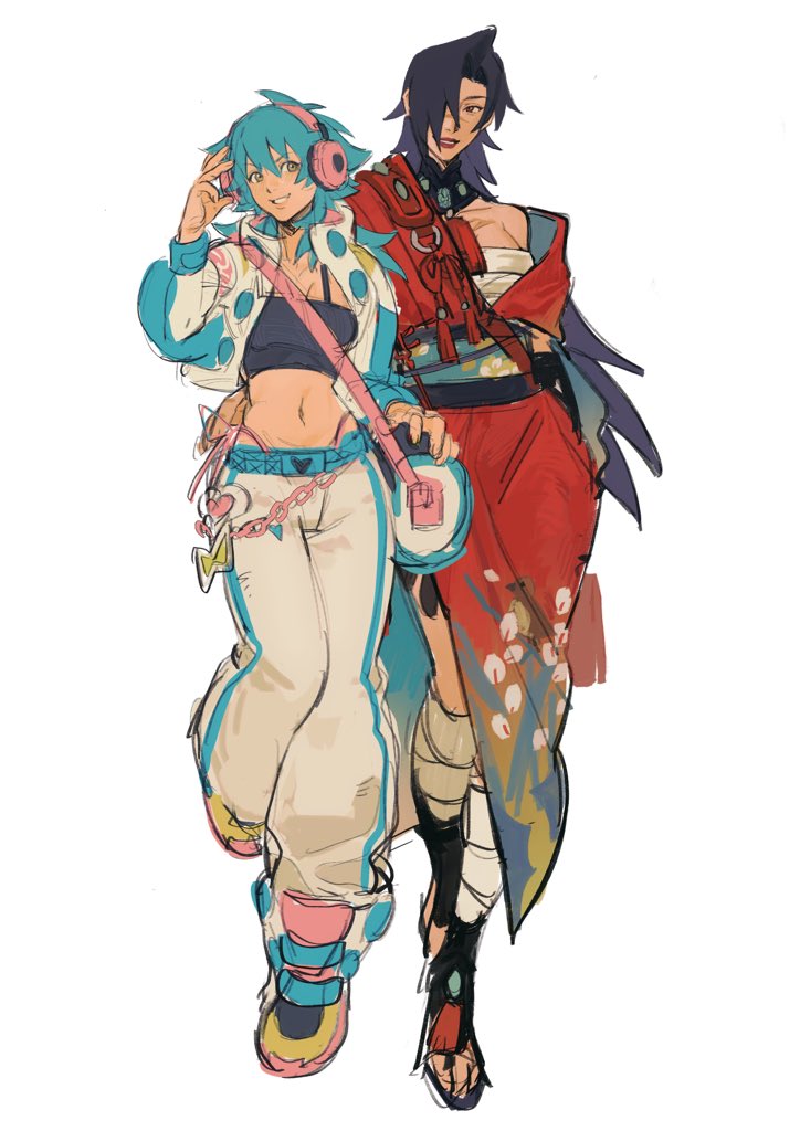 seragaki aoba and koujaku (dramatical murder and 1 more) drawn by wushi_stoneee