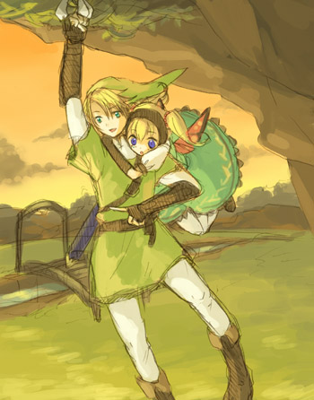 link and agitha (the legend of zelda and 1 more)
