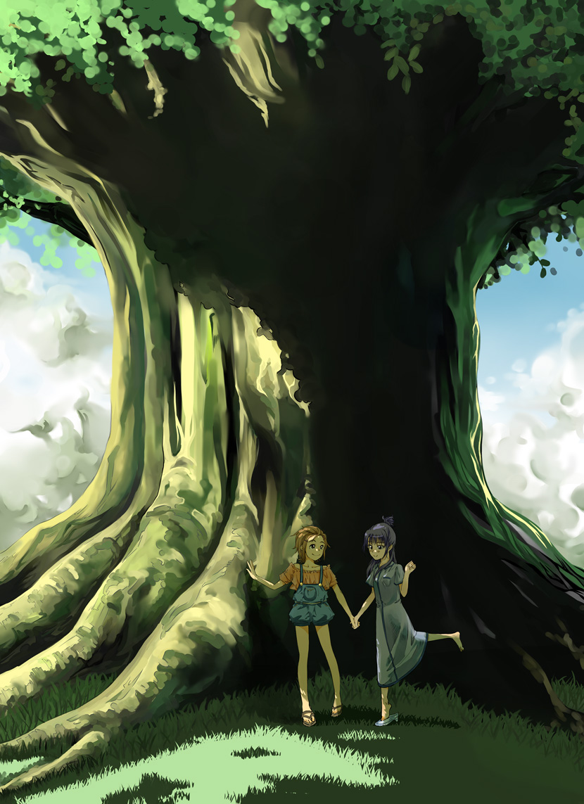 hyuuga saki and mishou mai (precure and 1 more) drawn by sapphire_satou