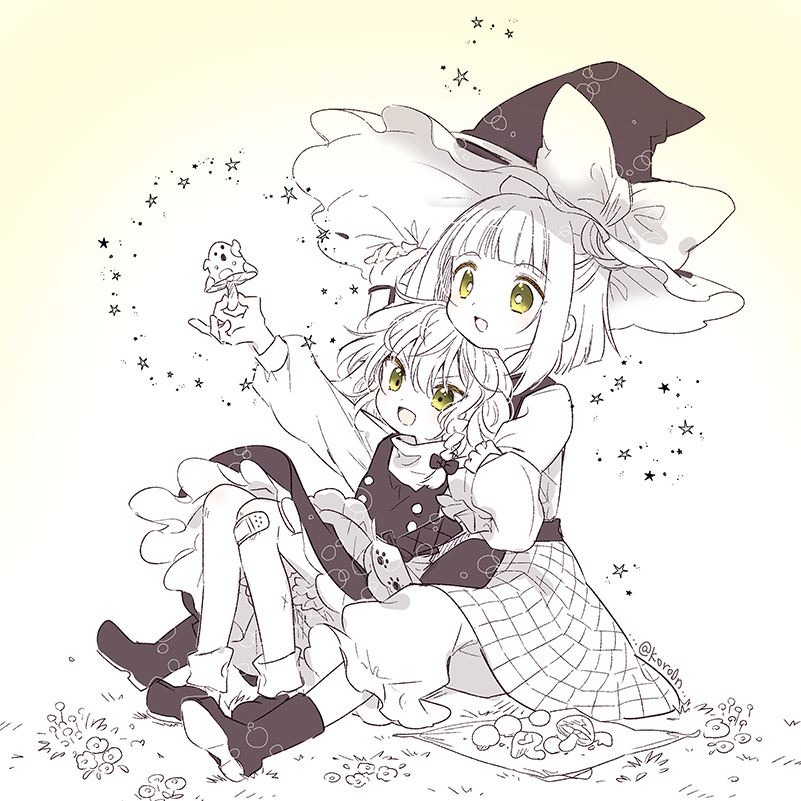 kirisame marisa and joutouguu mayumi (touhou) drawn by biyon
