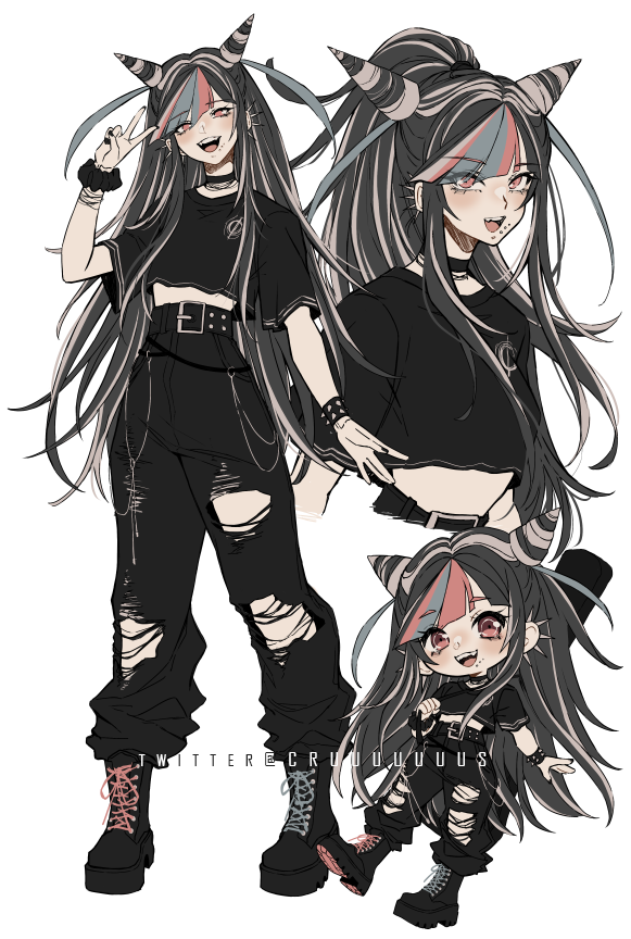 mioda ibuki (danganronpa and 1 more) drawn by criis-chan
