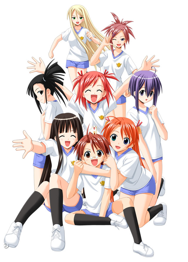kagurazaka asuna, sakurazaki setsuna, miyazaki nodoka, konoe konoka, negi springfield, and 3 more (mahou sensei negima!)