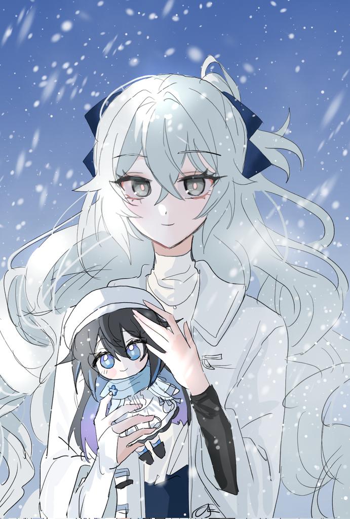 bronya zaychik and seele vollerei (honkai and 1 more) drawn by kie0x