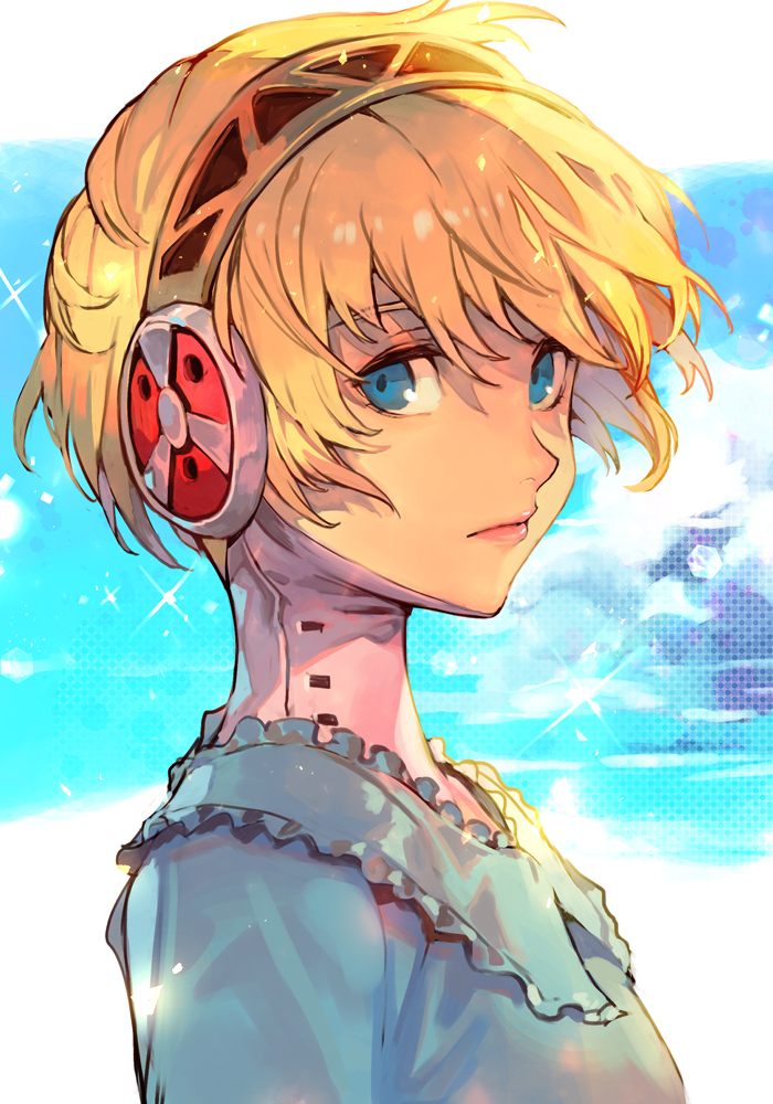 aigis (persona and 1 more) drawn by hungry_clicker
