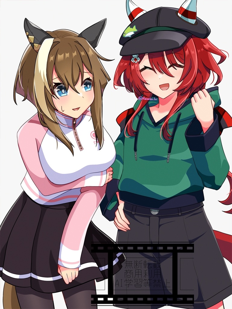 cheval grand and win variation (umamusume) drawn by meineko_lui