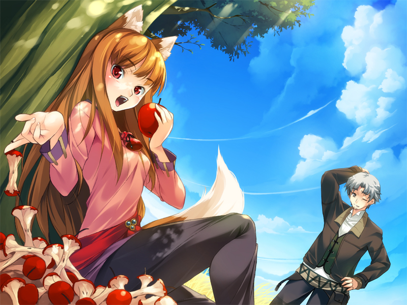 holo and craft lawrence (spice and wolf) drawn by yashima_takahiro