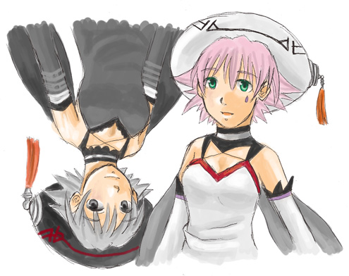 shino (.hack// and 2 more) drawn by yuura_shiu