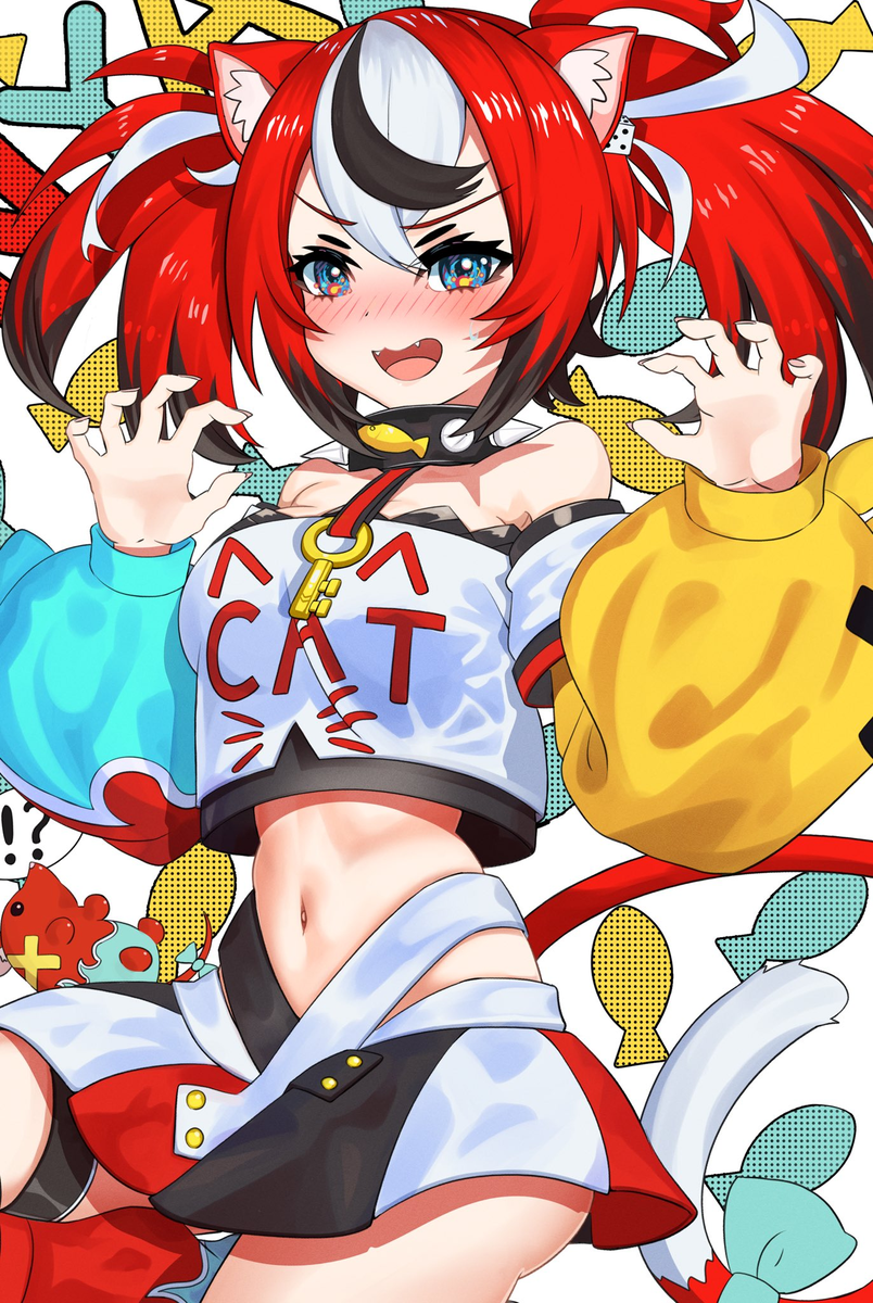 hakos baelz and mr. squeaks (hololive and 1 more) drawn by harutyansann