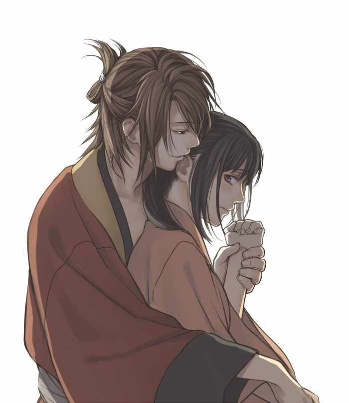yukimura chizuru and okita souji (hakuouki shinsengumi kitan) drawn by minato_(robin)