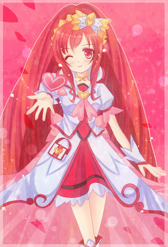 madoka aguri and cure ace (precure and 1 more) drawn by hiri_(hiria753)