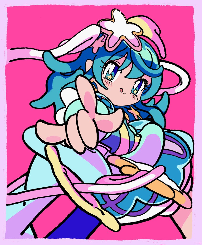 hagoromo lala and cure milky (precure and 1 more) drawn by sono_(samusu_gi)