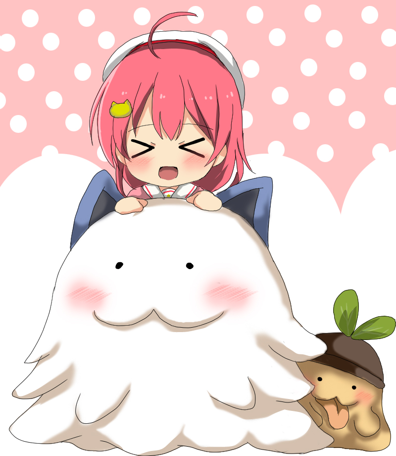 sakura miko, gumoss, and swee (hololive and 1 more) drawn by oshiruko_(uminekotei)