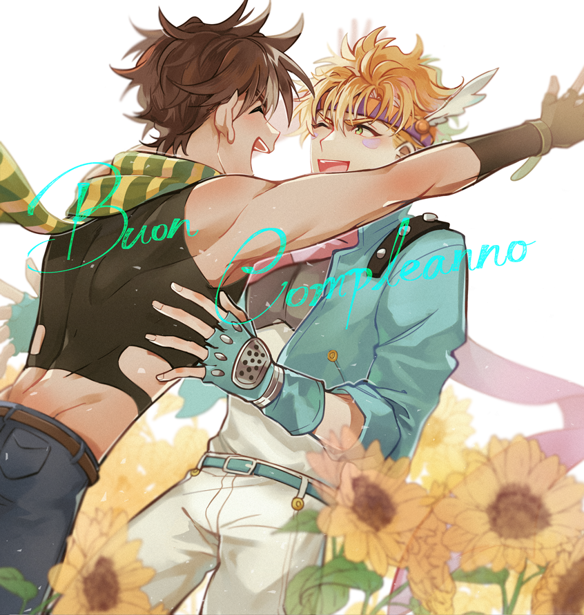 joseph joestar and caesar anthonio zeppeli (jojo no kimyou na bouken and 1 more) drawn by huan_li