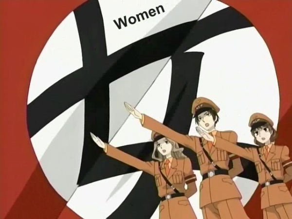 tsuwabuki hinako, maihara chizuru, and amakusa benio (ouran high school host club)