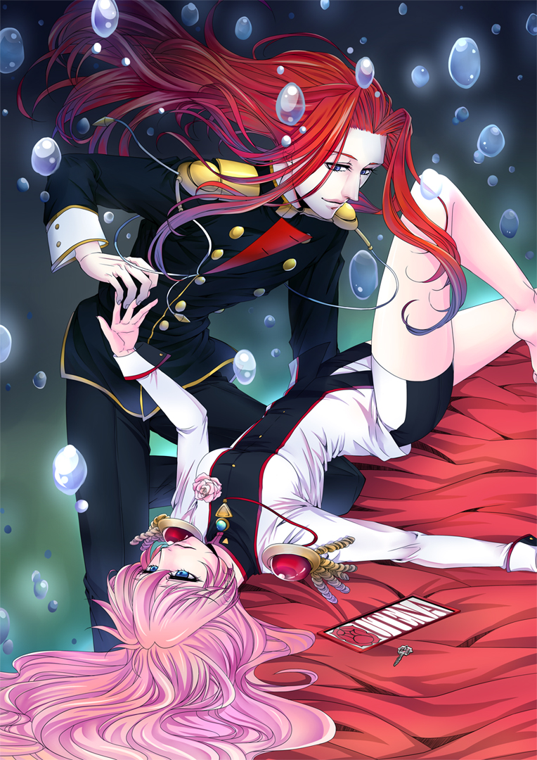 tenjou utena and kiryuu touga (shoujo kakumei utena and 1 more) drawn by hajime_(block_69)