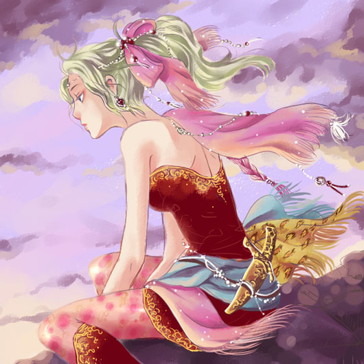 terra branford (final fantasy and 1 more) drawn by warui_hito