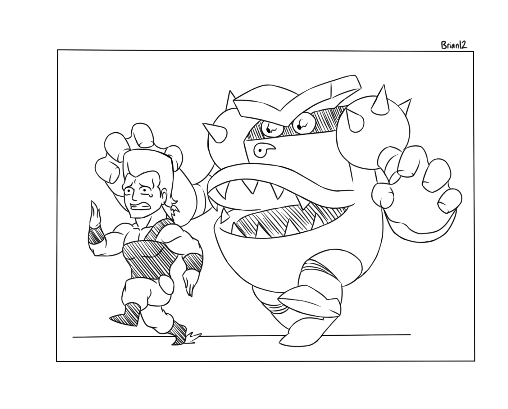 jean pierre polnareff and turbo toilet 2000 (jojo no kimyou na bouken and 2 more) drawn by brian_libunao