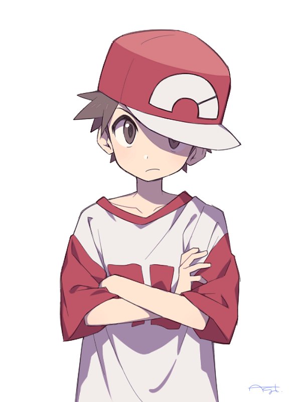 red (pokemon and 2 more) drawn by agata_(agatha)