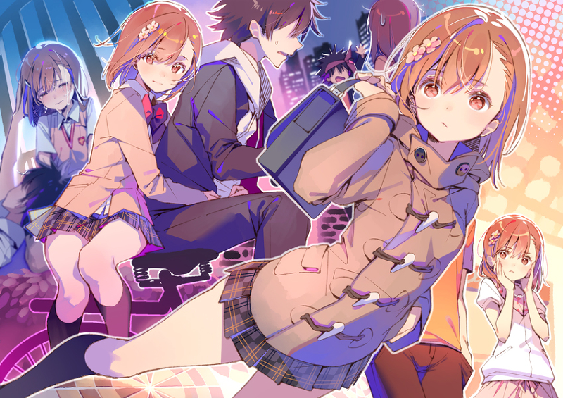 misaka mikoto and kamijou touma (toaru majutsu no index and 2 more) drawn by dsmile