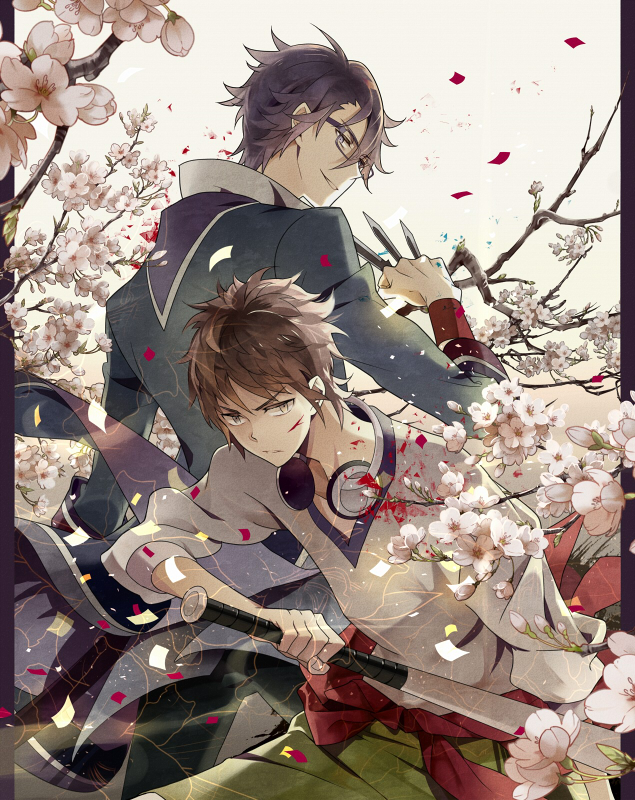 fushimi saruhiko and yata misaki (k-project) drawn by lirura