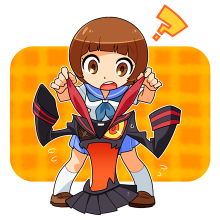 senketsu and mankanshoku mako (kill la kill) drawn by mz-mag