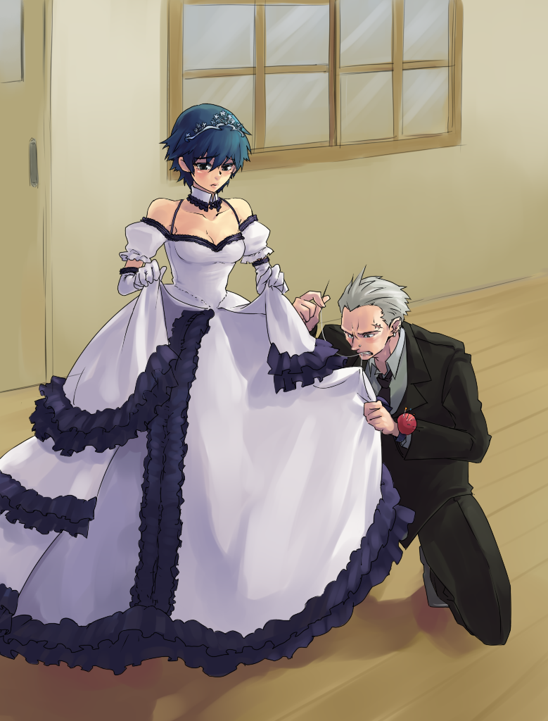 shirogane naoto and tatsumi kanji (persona and 1 more) drawn by ttk