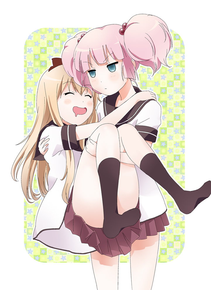 toshinou kyouko and yoshikawa chinatsu (yuruyuri) drawn by kamiki_uutarou