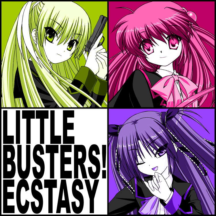 futaki kanata, tokido saya, and sasasegawa sasami (little busters!) drawn by hinoue_itaru and na-ga