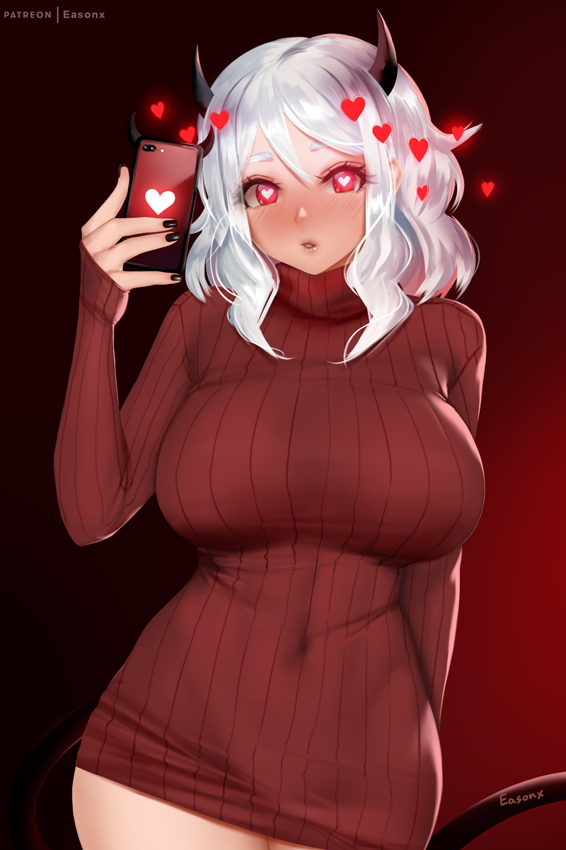 modeus (helltaker) drawn by easonx