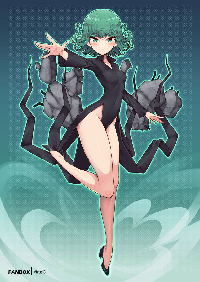 tatsumaki (one-punch man) drawn by virus-g