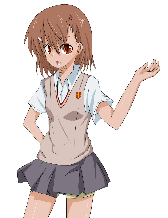 misaka mikoto (toaru majutsu no index and 1 more) drawn by rubii