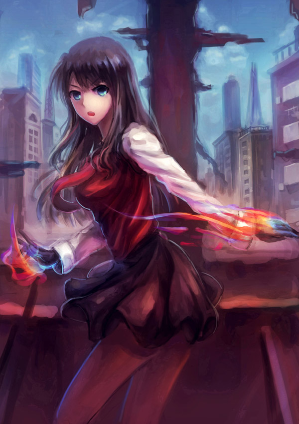 kokutou azaka (kara no kyoukai) drawn by mahou_kyuuri