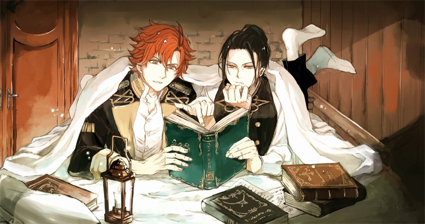 sylvain jose gautier and felix hugo fraldarius (fire emblem and 1 more) drawn by tsugarot