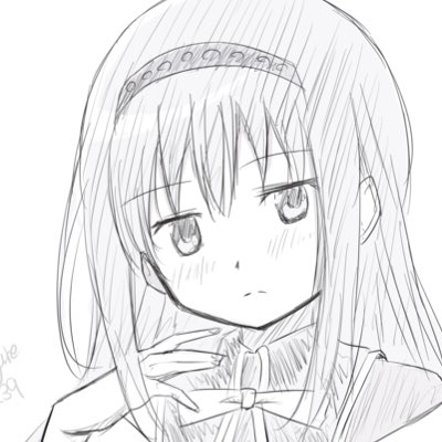 akemi homura (mahou shoujo madoka magica) drawn by nagare_(flow)