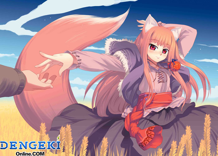 holo and craft lawrence (spice and wolf) drawn by koume_keito