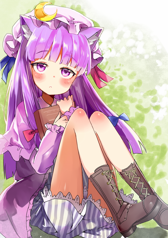 patchouli knowledge (touhou) drawn by atage