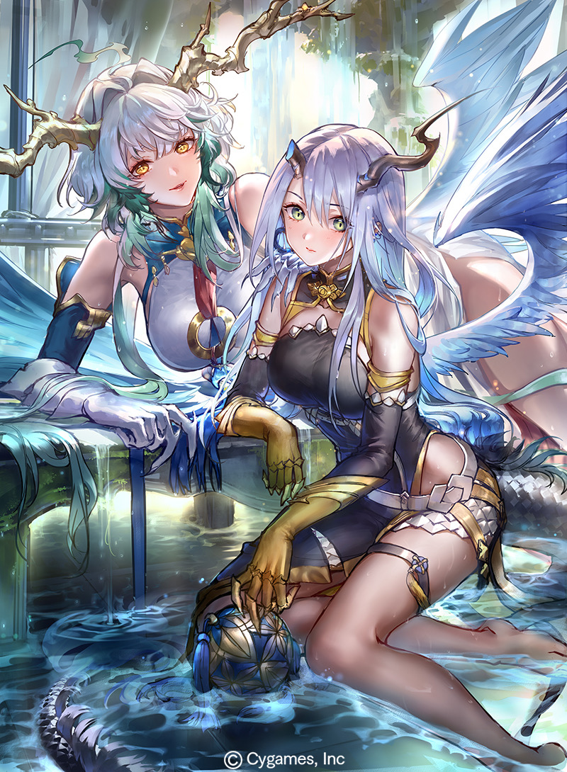 si long and mizuchi (shadowverse and 1 more) drawn by liiko