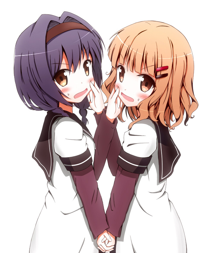 oomuro sakurako and furutani himawari (yuruyuri) drawn by aikawa_ryou