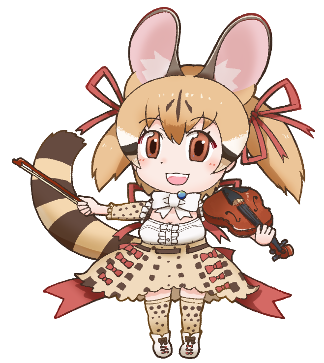 large-spotted genet (kemono friends and 1 more) drawn by hissaa_(hisser)