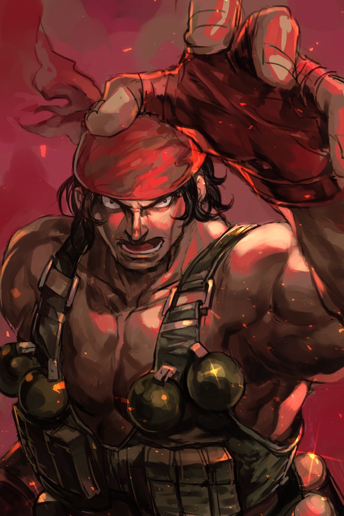 ralf jones (the king of fighters and 1 more) drawn by hungry_clicker
