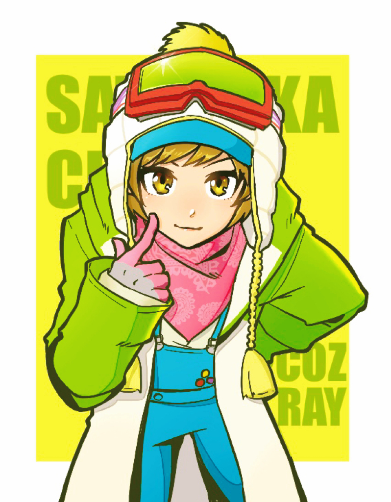 satonaka chie (persona and 1 more) drawn by cozray