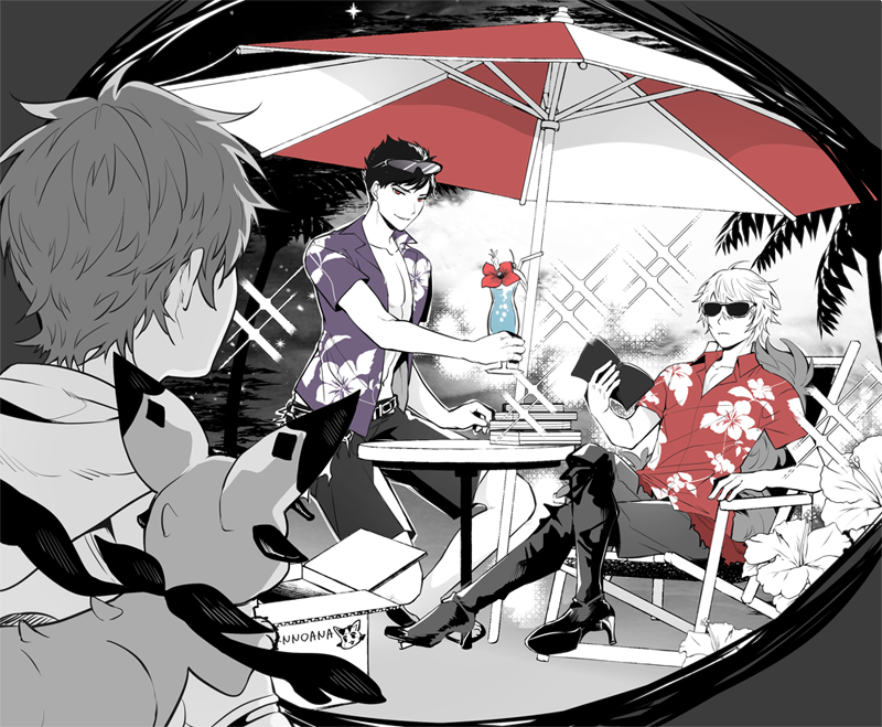 gran, vyrn, belial, and lucilius (granblue fantasy) drawn by irarima_gb